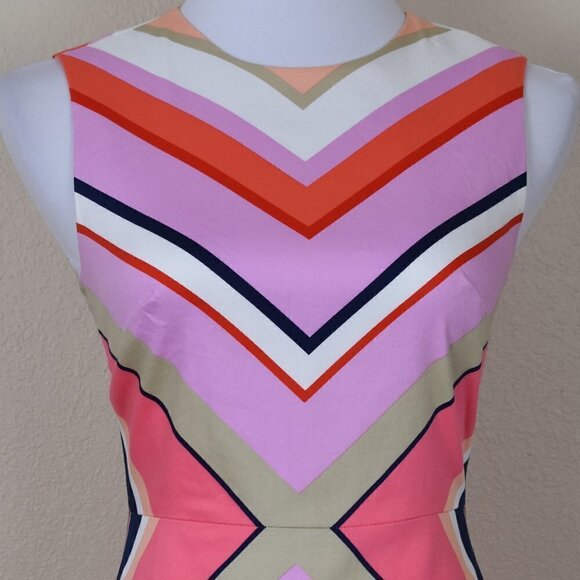 Maggy London Stripe Sheath Dress 2 - Picture 8 of 9